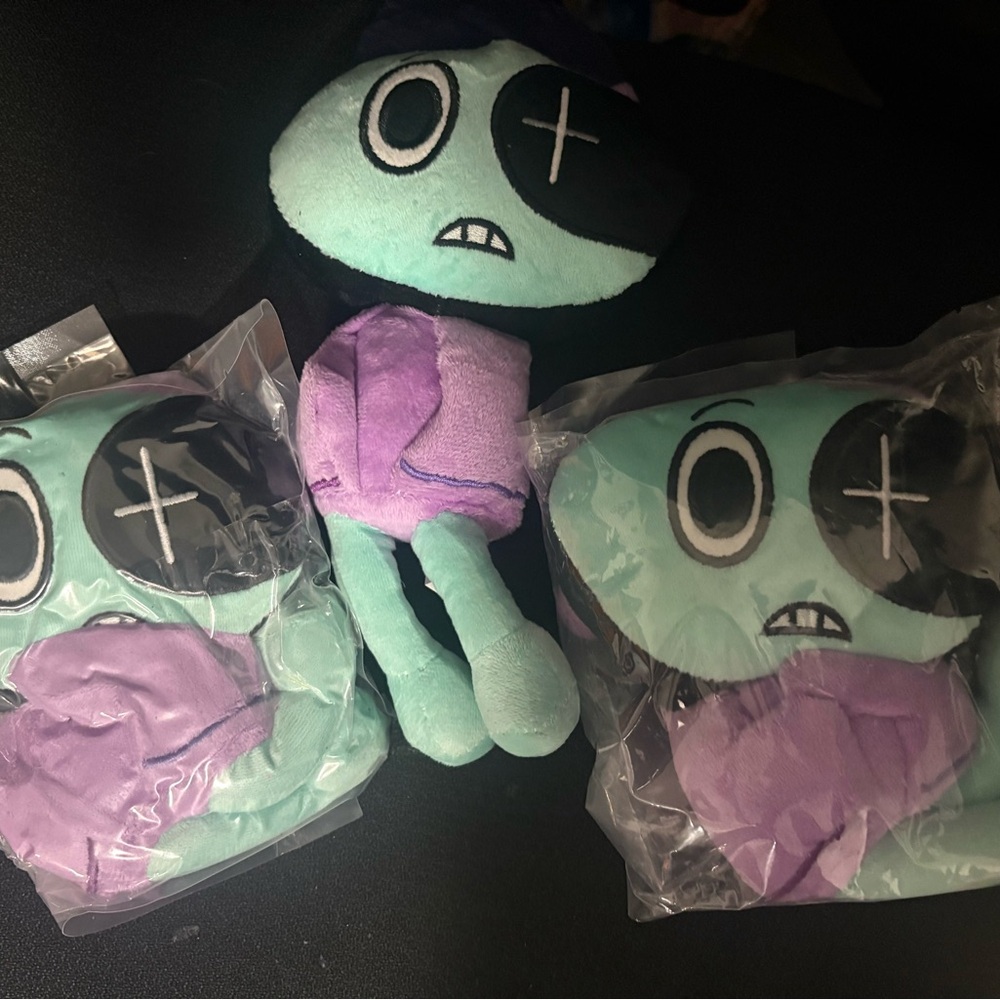 Plush Doll with Purple Outfit